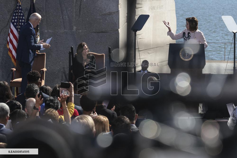 ★President Joe Biden deliver remarks at the 10th Anniversary celebration of the dedication of the Martin Luther King, Jr. Memor