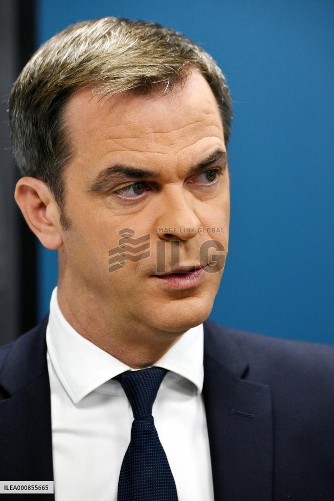 Olivier Veran on RMC/BFMTV in Paris