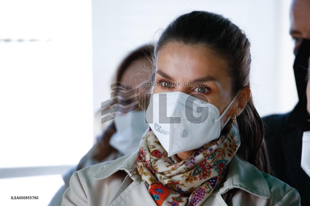 Royals Visit Santa Maria Del Puerto De Somiedo - Spain