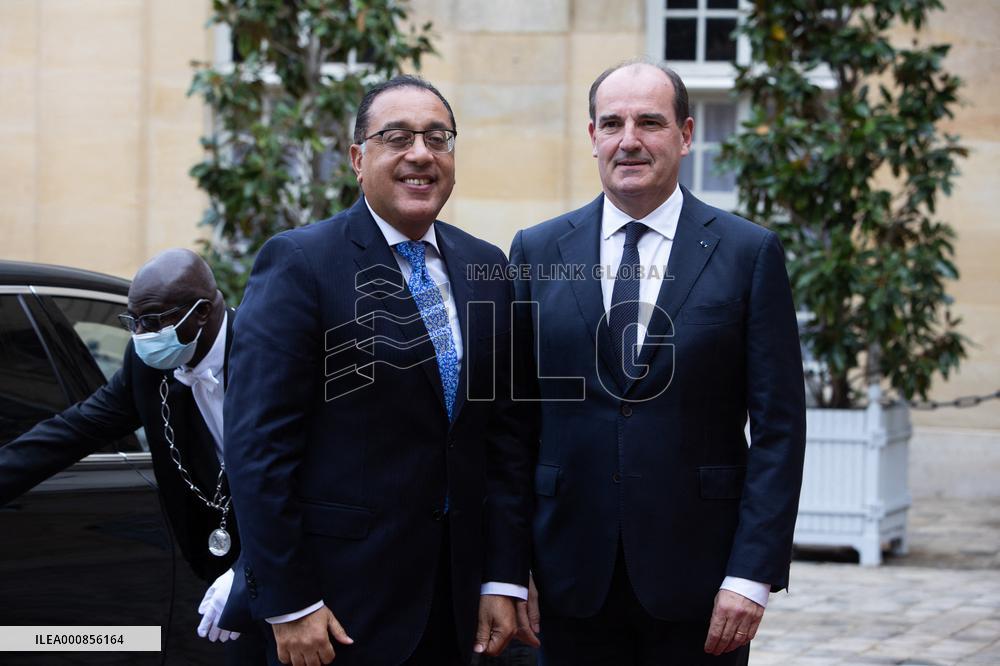 Jean Castex meets with Egyptian prime minister - Paris