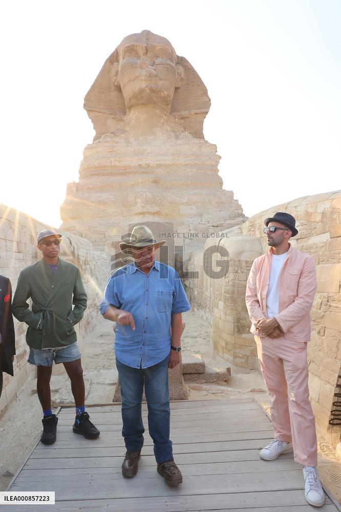 Pharrell Williams And JR By The Pyramids - Giza