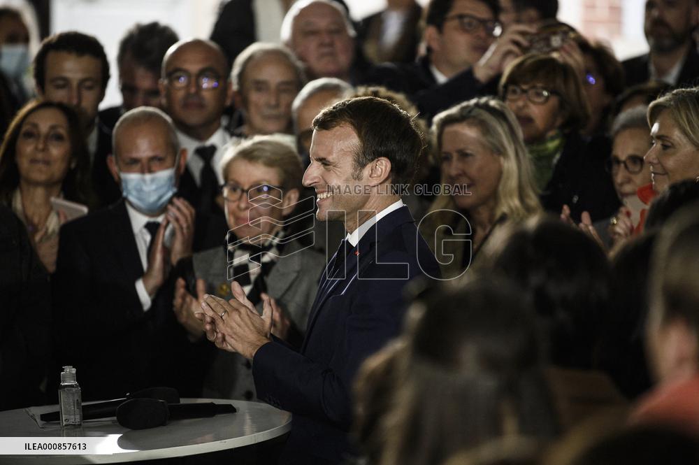 President Macron Visits Emile Zola House - Medan