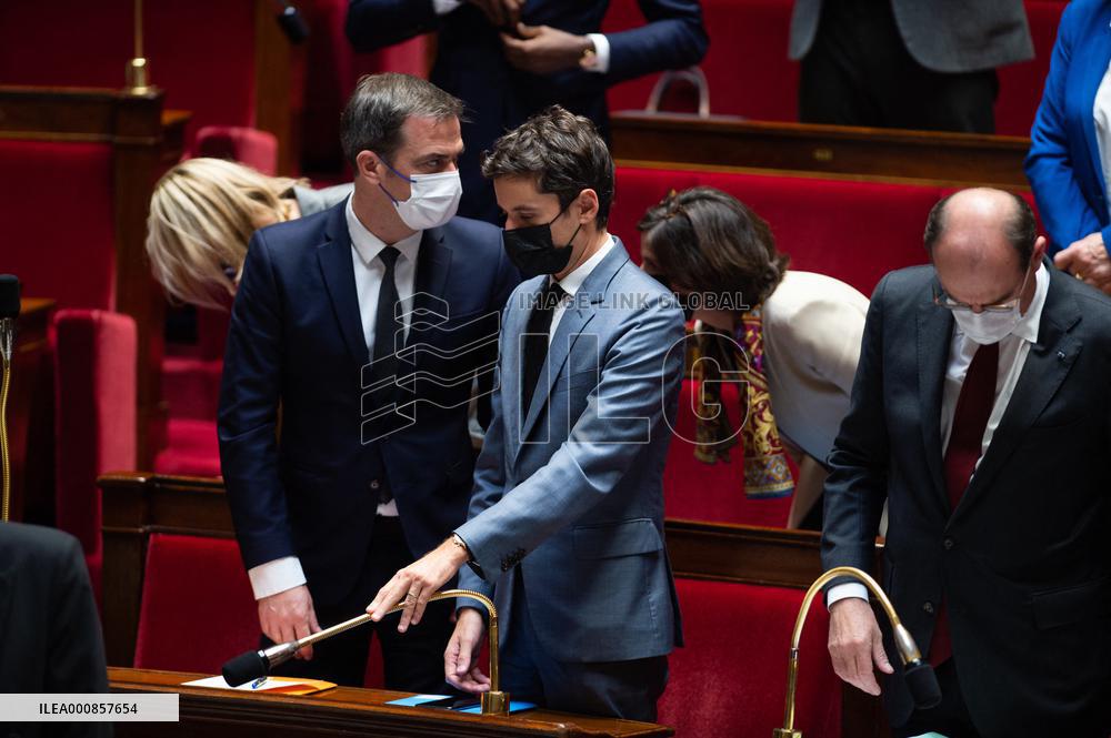 Questions to the government at the Assemblee Nationale - Paris