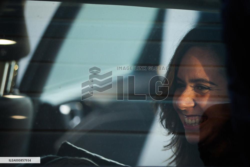 Eric Zemmour And Sarah Knafo Arrive At Public Meeting - Biarritz
