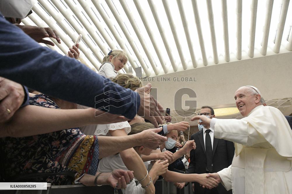 Pope Francis During Weekly General Audience - Vatican