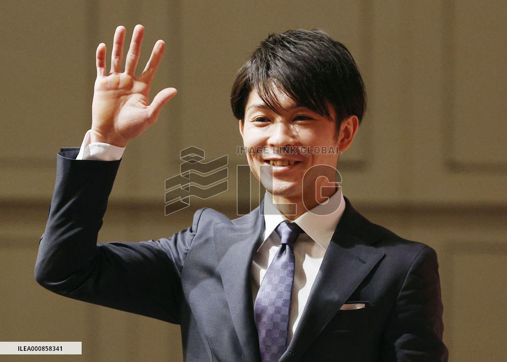 Gymnastics: Uchimura at retirement press conference