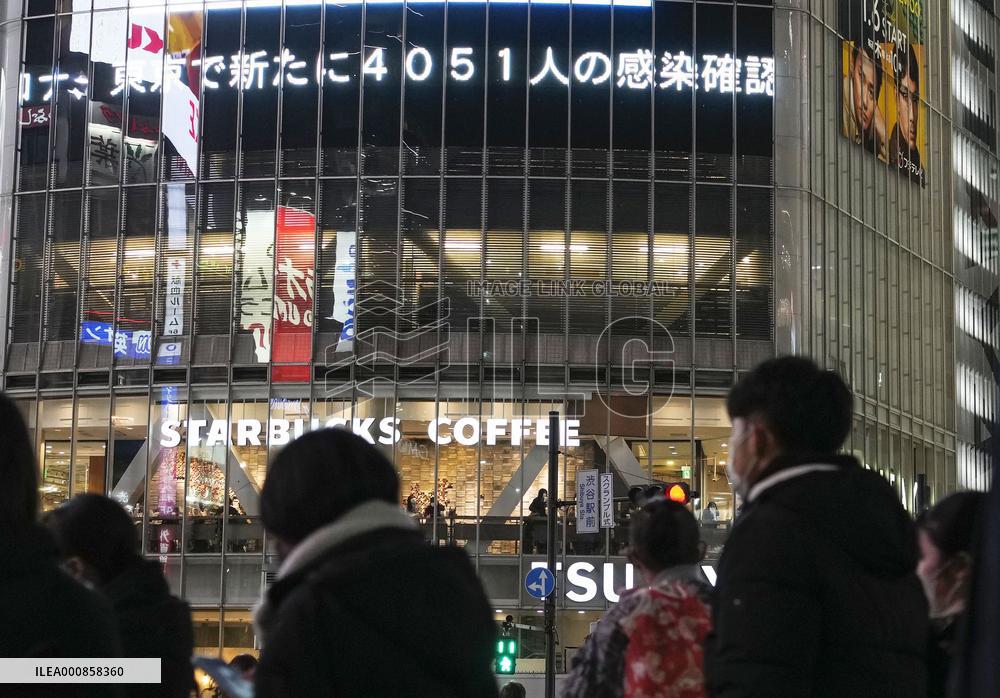 Surge in COVID-19 cases in Japan