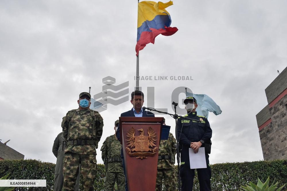 Colombian Army And Police Press Conference - Colombia