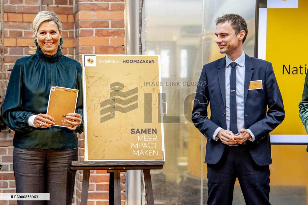 Queen Maxima Attends An Event Launch - The Hague