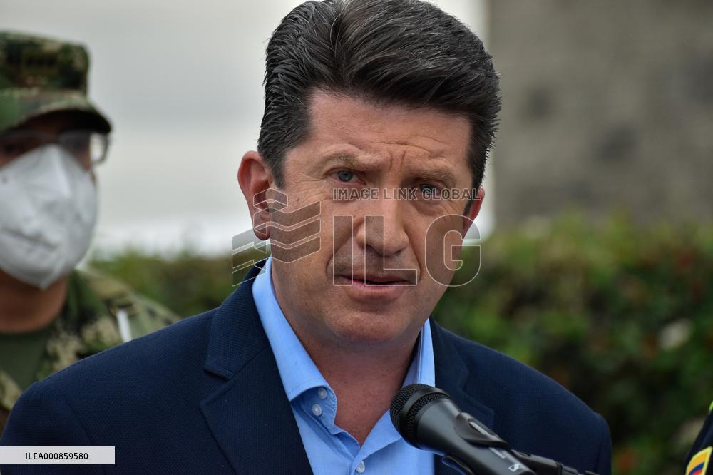 Colombian Army And Police Press Conference - Colombia