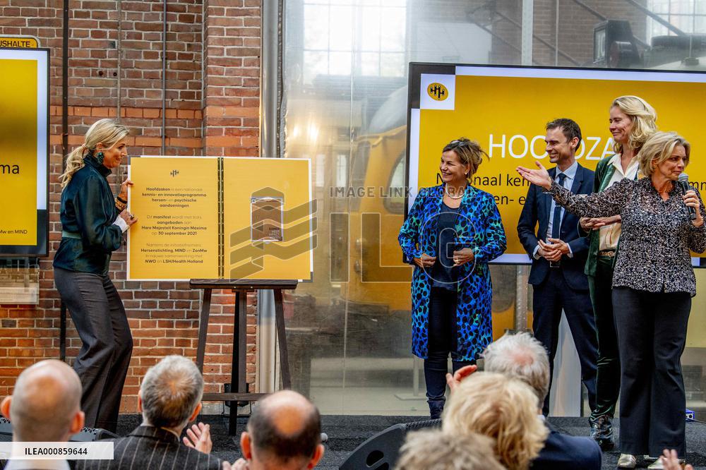 Queen Maxima Attends An Event Launch - The Hague