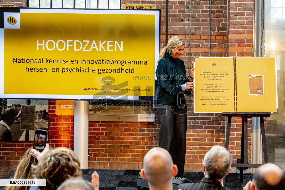 Queen Maxima Attends An Event Launch - The Hague