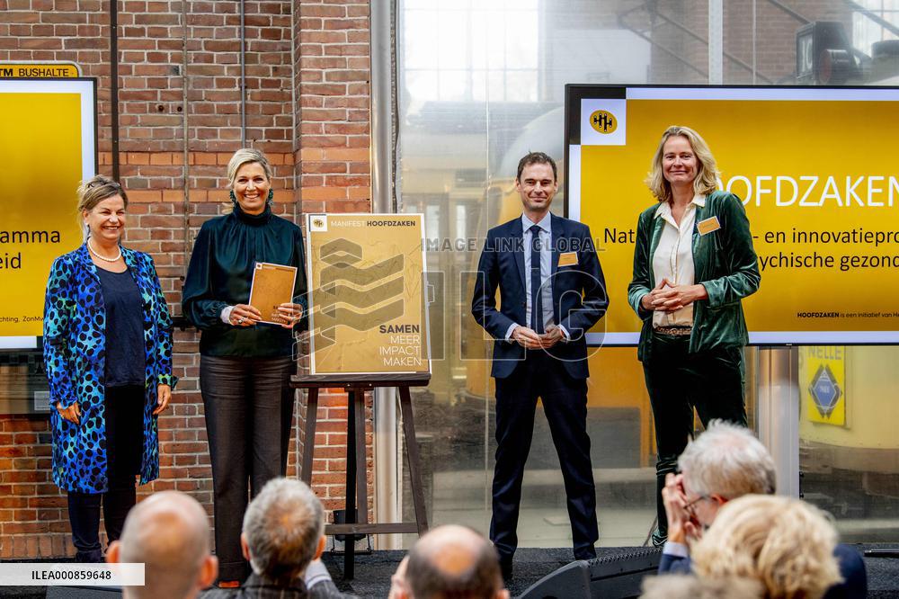 Queen Maxima Attends An Event Launch - The Hague