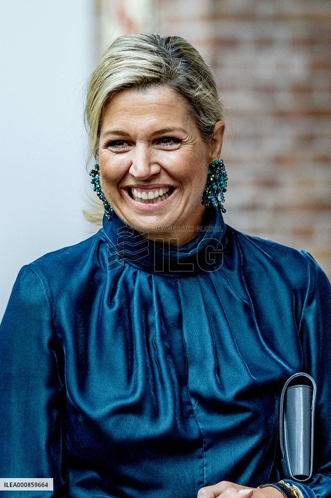 Queen Maxima Attends An Event Launch - The Hague