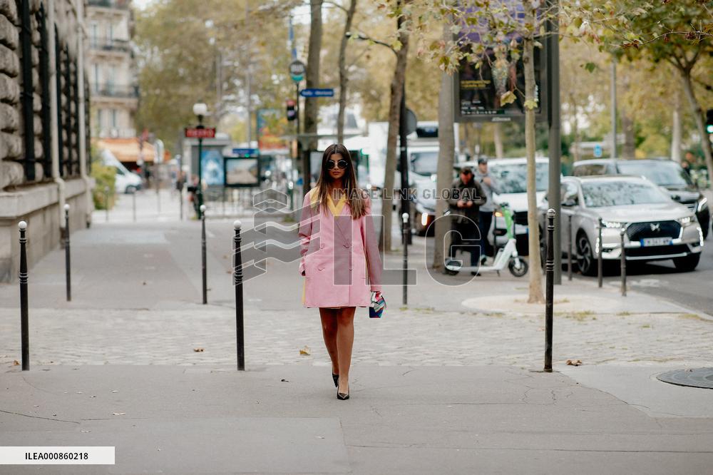 PFW - Celebrities In The Street - Day 4