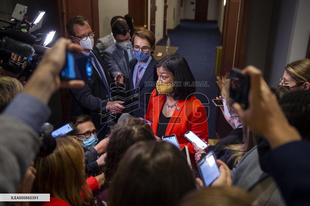Pramila Jayapal After Congressional Progressive Caucus Meeting - Washington