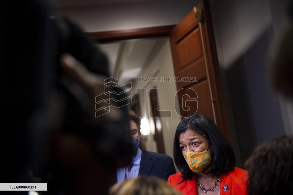 Pramila Jayapal After Congressional Progressive Caucus Meeting - Washington