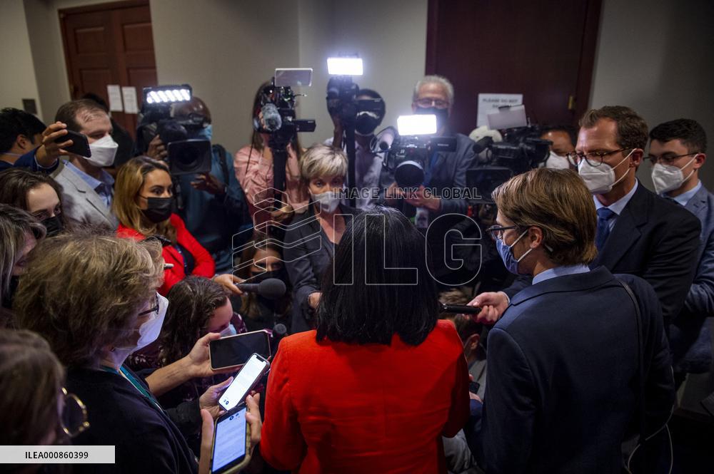 Pramila Jayapal After Congressional Progressive Caucus Meeting - Washington