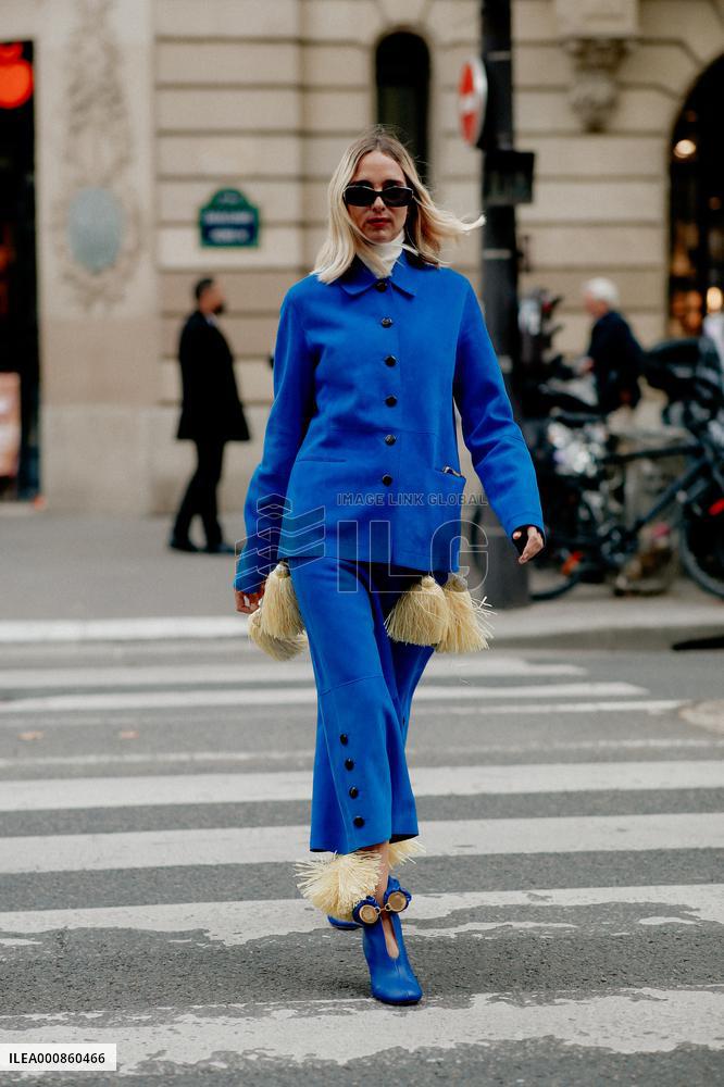 PFW - Celebrities In The Street - Day 4