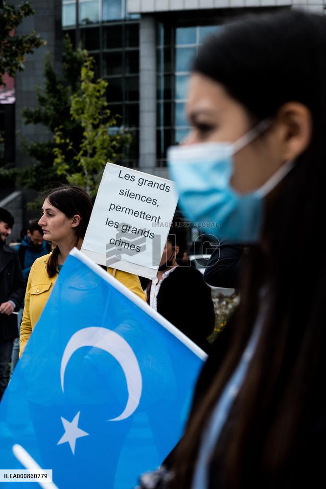 Rally in support of China's Uyghurs people - Paris