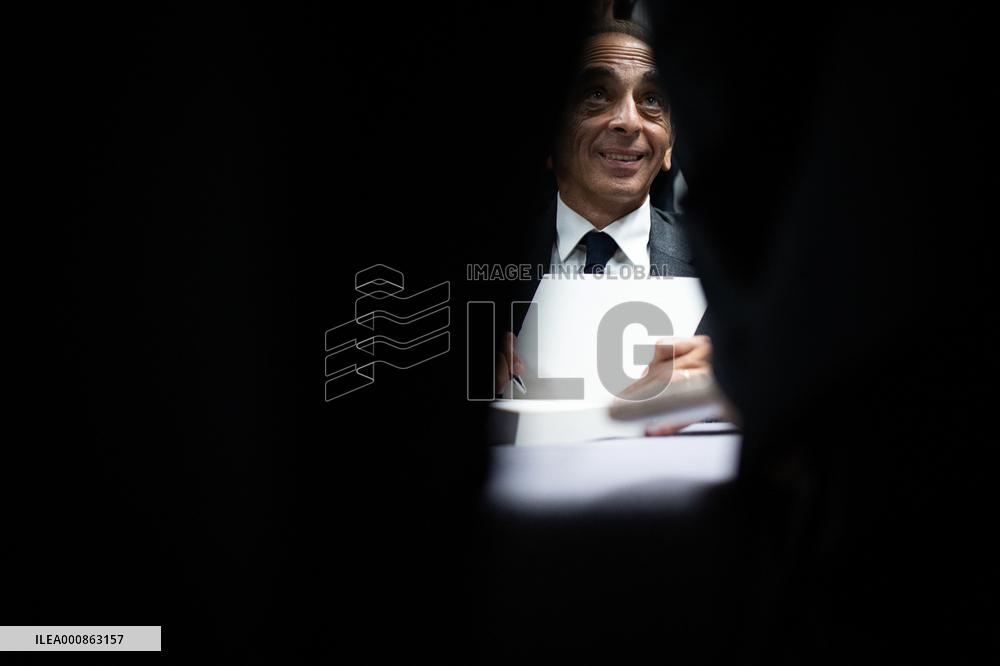 Eric Zemmour signing session of his new book - Paris
