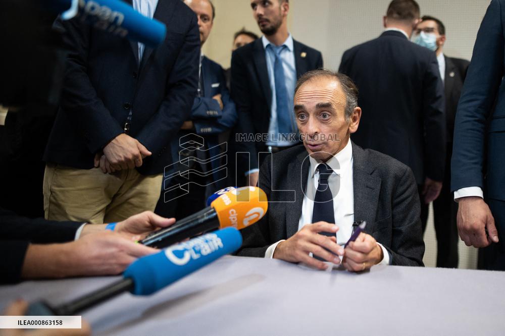 Eric Zemmour signing session of his new book - Paris