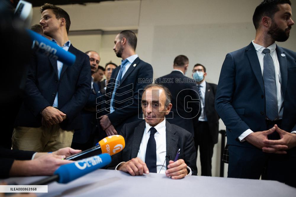 Eric Zemmour signing session of his new book - Paris