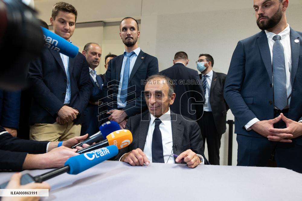 Eric Zemmour signing session of his new book - Paris