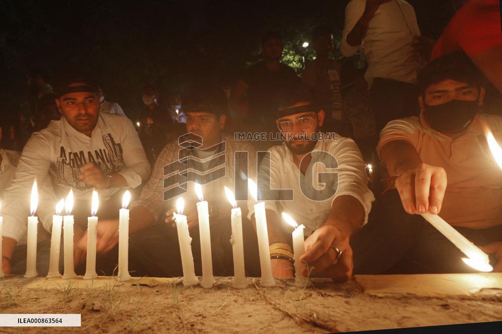 Candel Light March Against The Killing Of Farmers In Lakhimpur - India