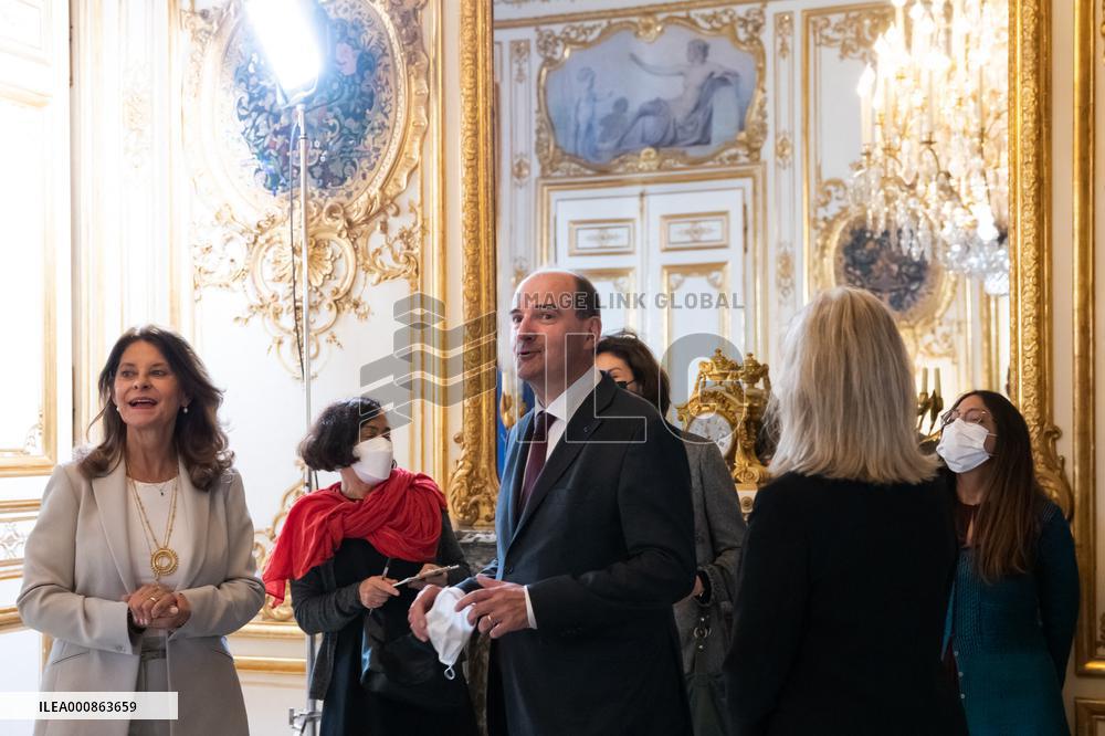 French Prime Minister Meets Colombian Vice President - Paris