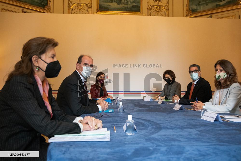 French Prime Minister Meets Colombian Vice President - Paris
