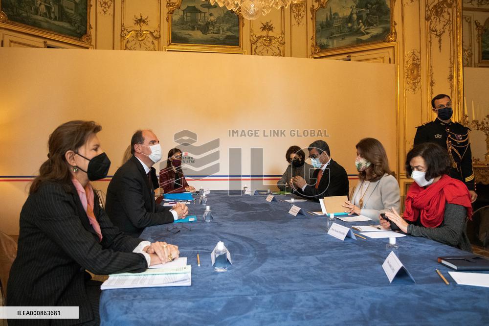 French Prime Minister Meets Colombian Vice President - Paris
