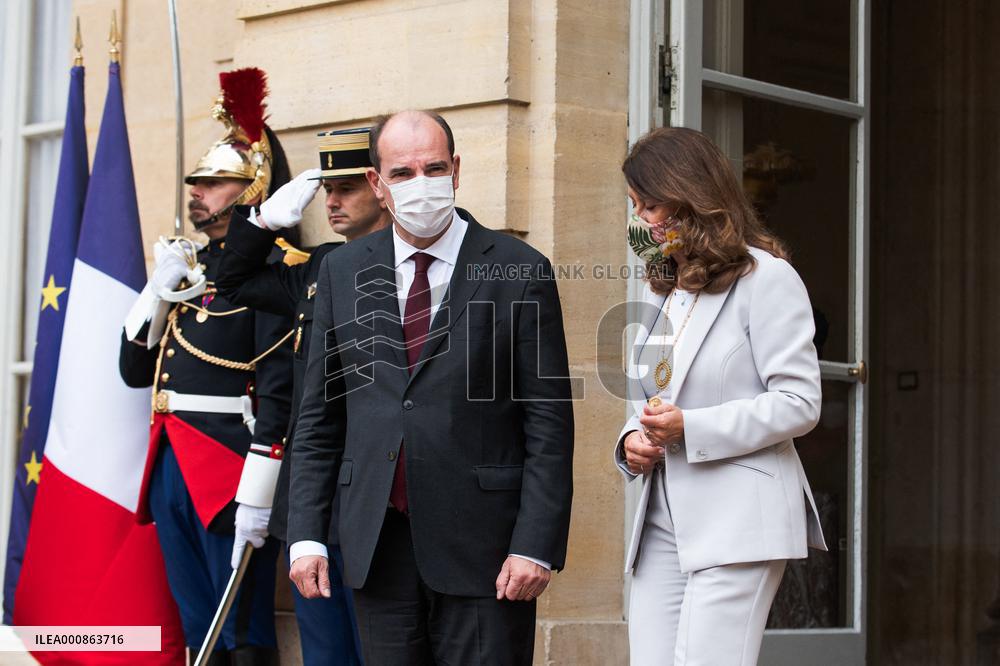 PM Castex Meets With Colombian Vice President - Paris