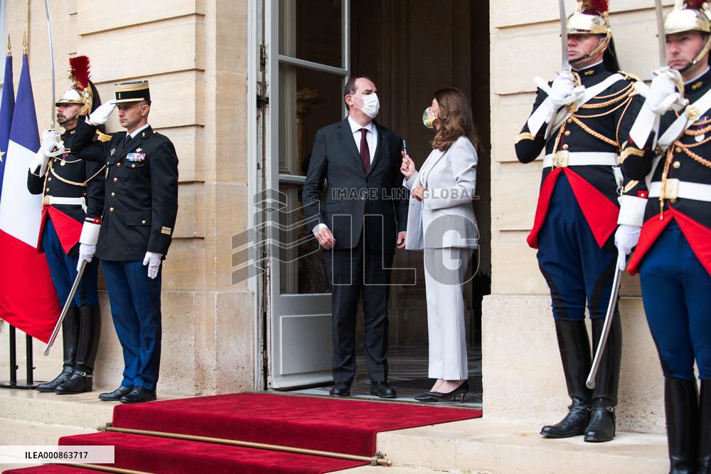 PM Castex Meets With Colombian Vice President - Paris