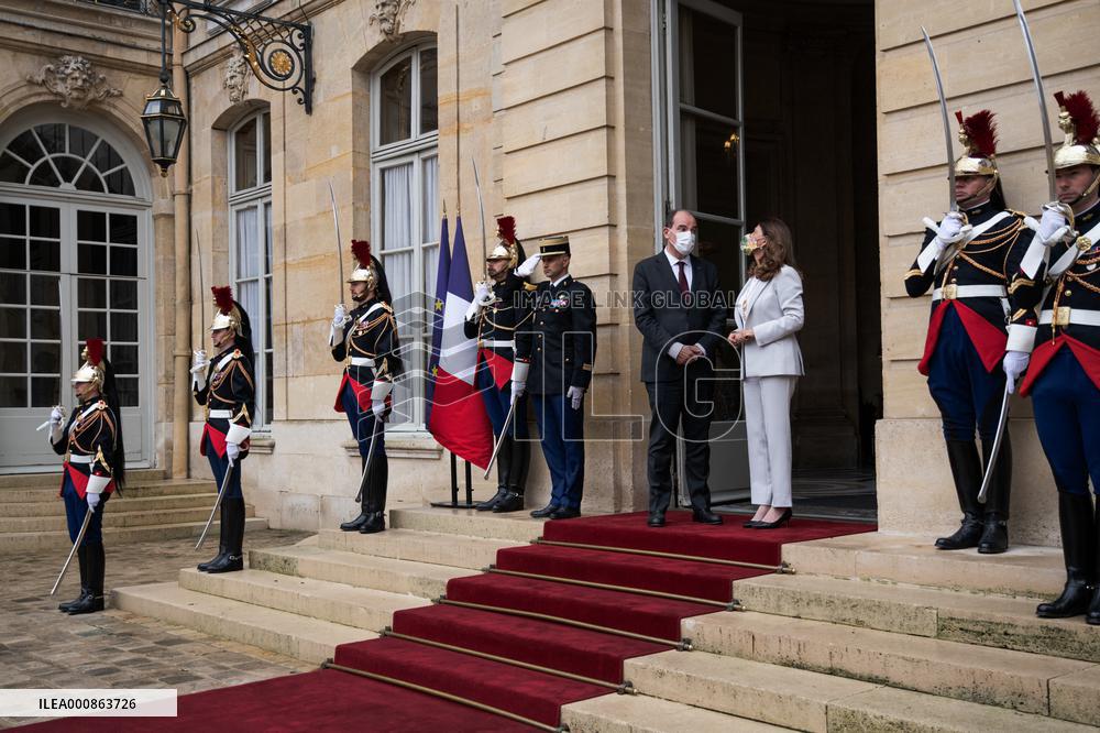 PM Castex Meets With Colombian Vice President - Paris