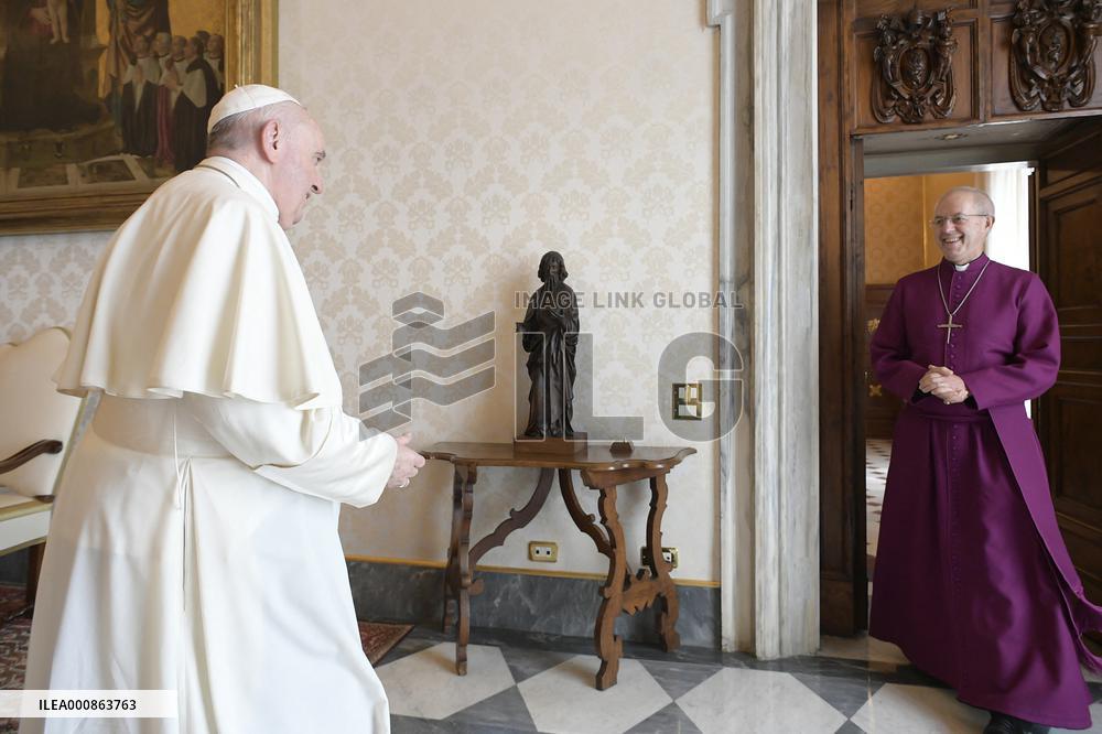 Pope Francis Receives His Grace Justin Welby - Vatican