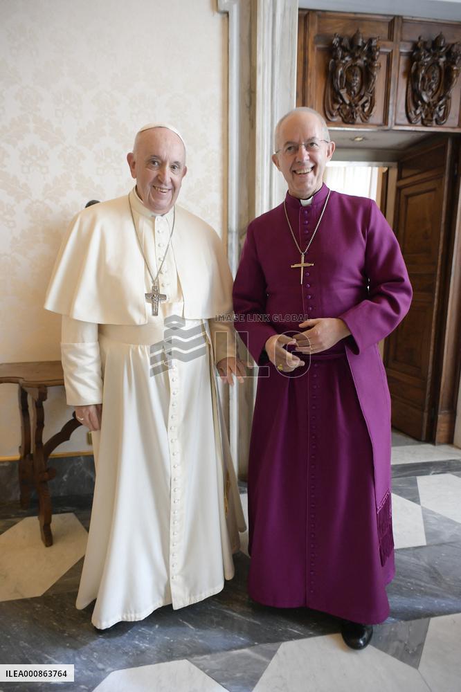Pope Francis Receives His Grace Justin Welby - Vatican