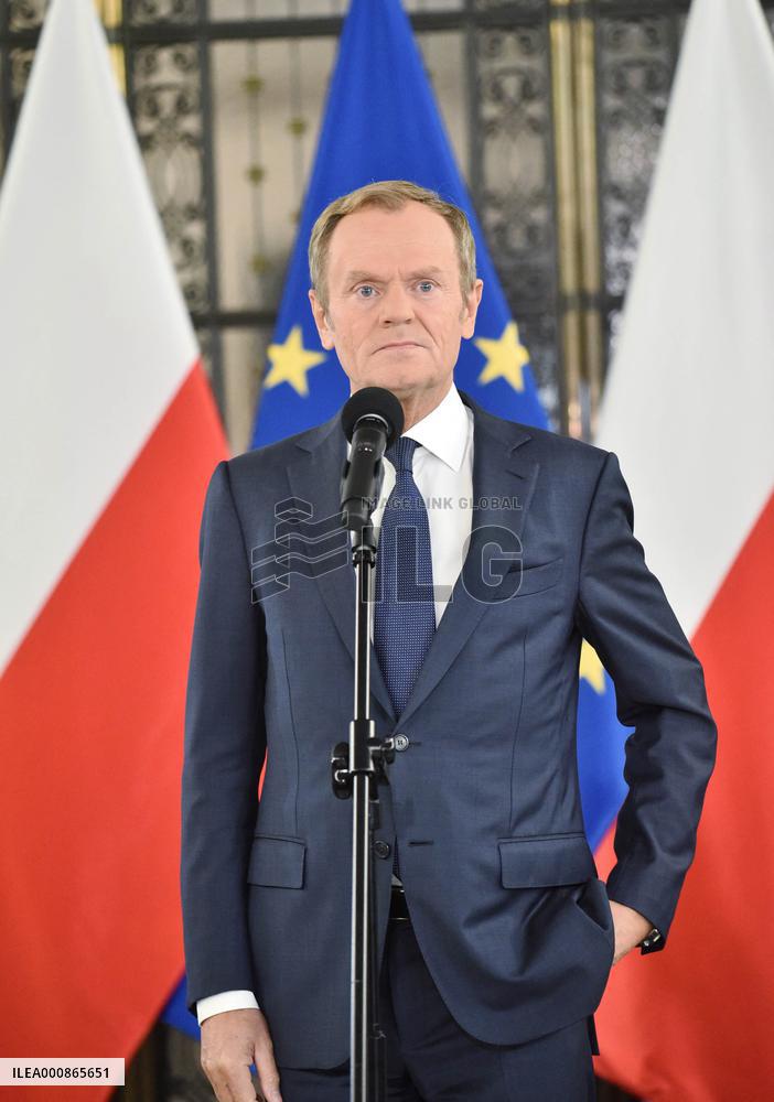 Donald Tusk Press Conference - Warsaw