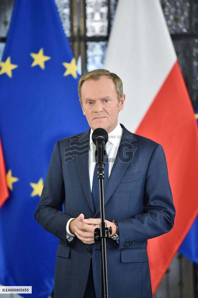 Donald Tusk Press Conference - Warsaw