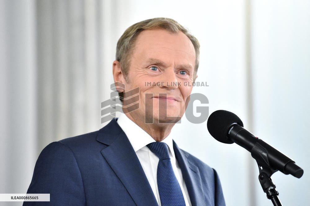 Donald Tusk Press Conference - Warsaw