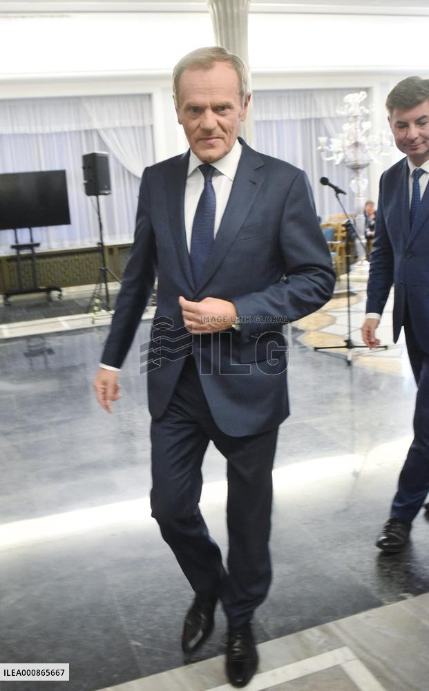 Donald Tusk Press Conference - Warsaw