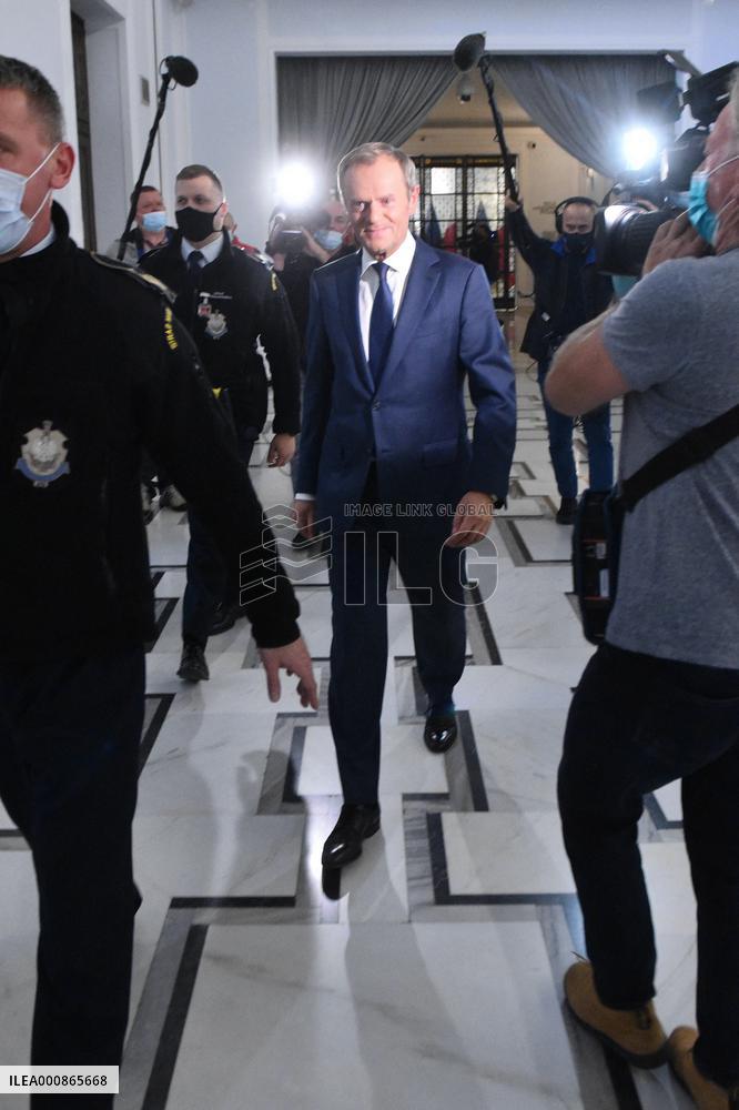 Donald Tusk Press Conference - Warsaw