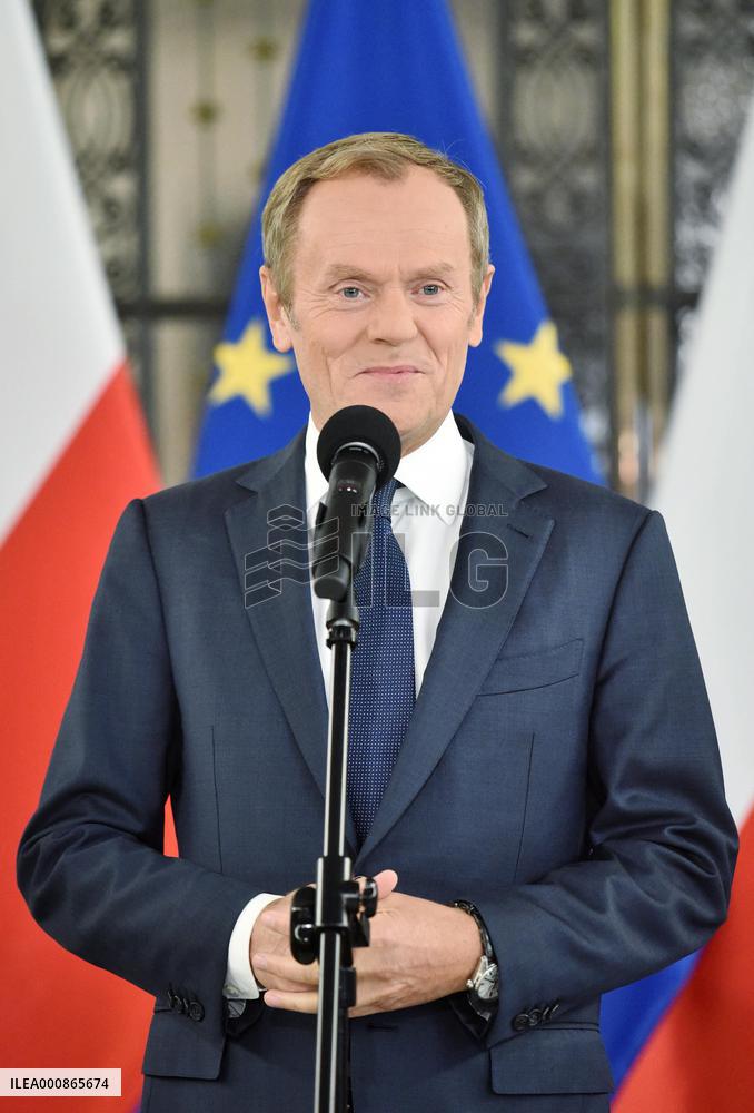Donald Tusk Press Conference - Warsaw