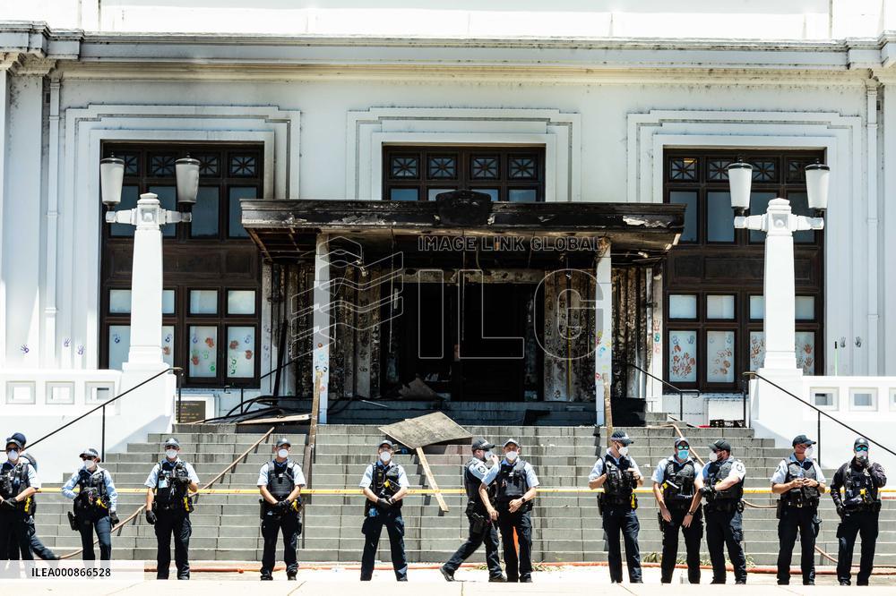 AUSTRALIA-CANBERRA-OLD PARLIAMENT HOUSE-FIRE