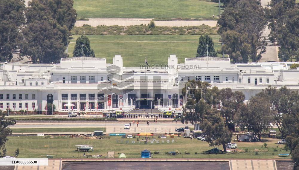 AUSTRALIA-CANBERRA-OLD PARLIAMENT HOUSE-FIRE