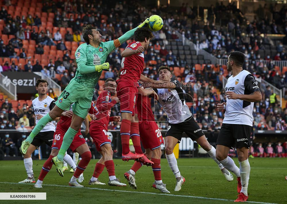 (SP)SPAIN-VALENCIA-FOOTBALL-SPANISH FIRST DIVISION-VALENCIA CF VS RCD ESPANYOL