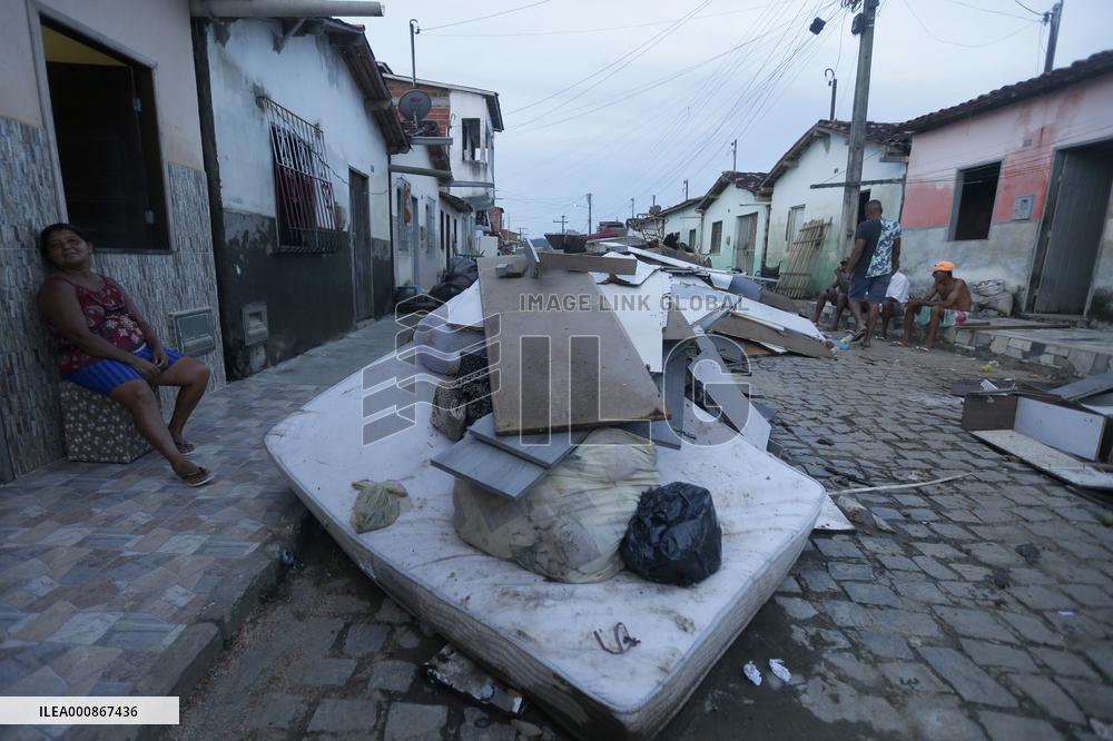 BRAZIL-BAHIA-DARIO MEIRA-FLOOD-STREET VIEWS