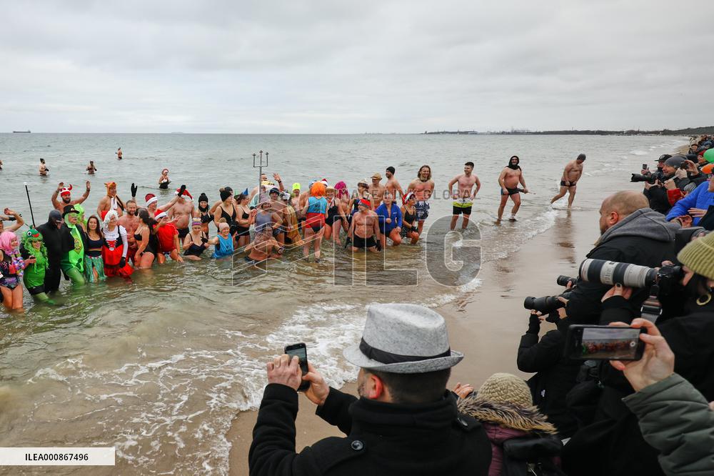 POLAND-GDANSK-NEW YEAR-SWIMMING