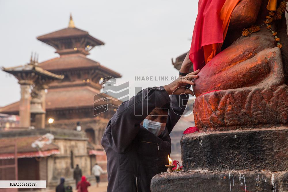 NEPAL-LALITPUR-MORNING PRAYER