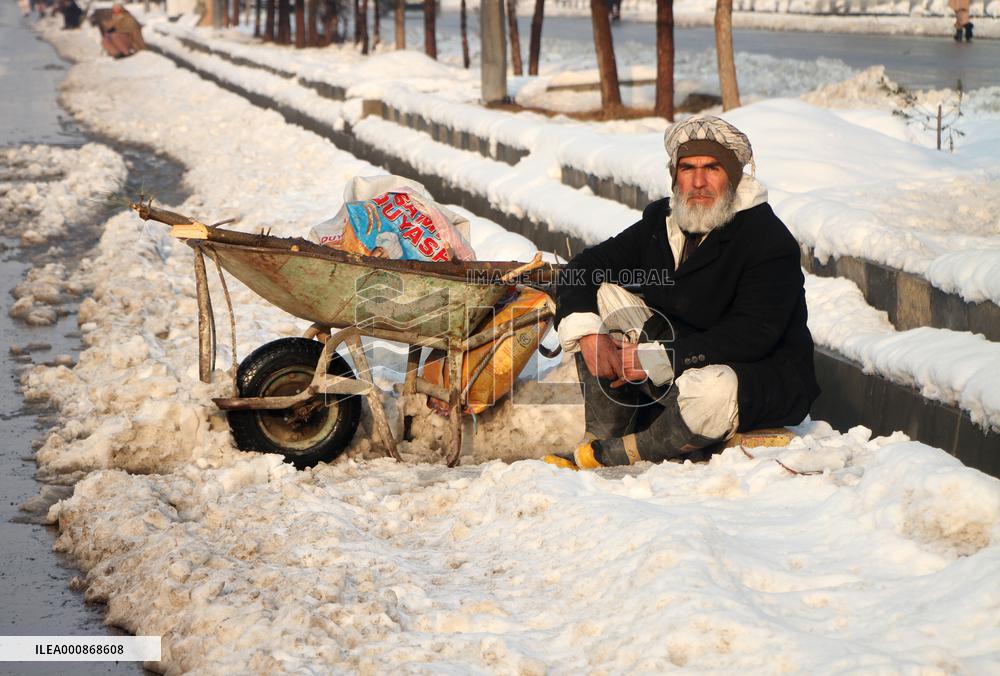AFGHANISTAN-KABUL-WINTER BLIZZARDS-SUFFERING